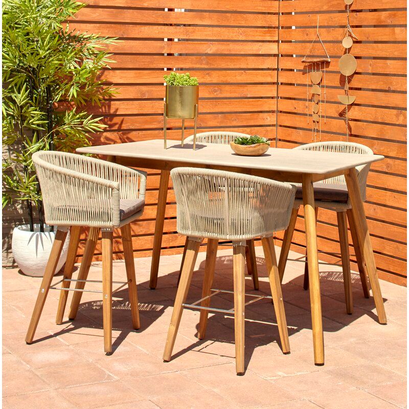 Baum Indoor Outdoor Patio Bar Stool thumbnail 2
