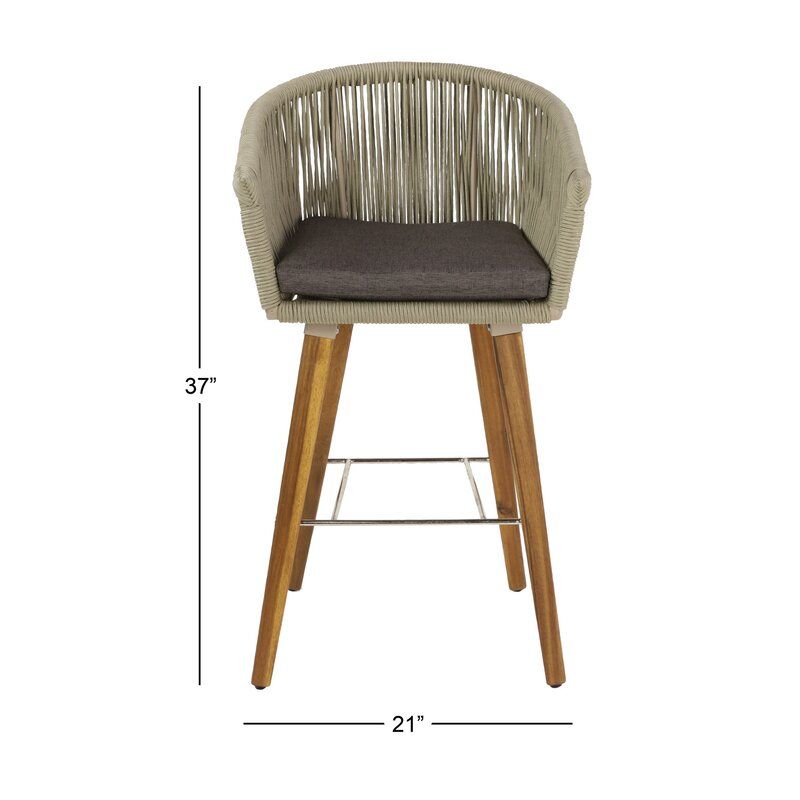Baum Indoor Outdoor Patio Bar Stool thumbnail 3