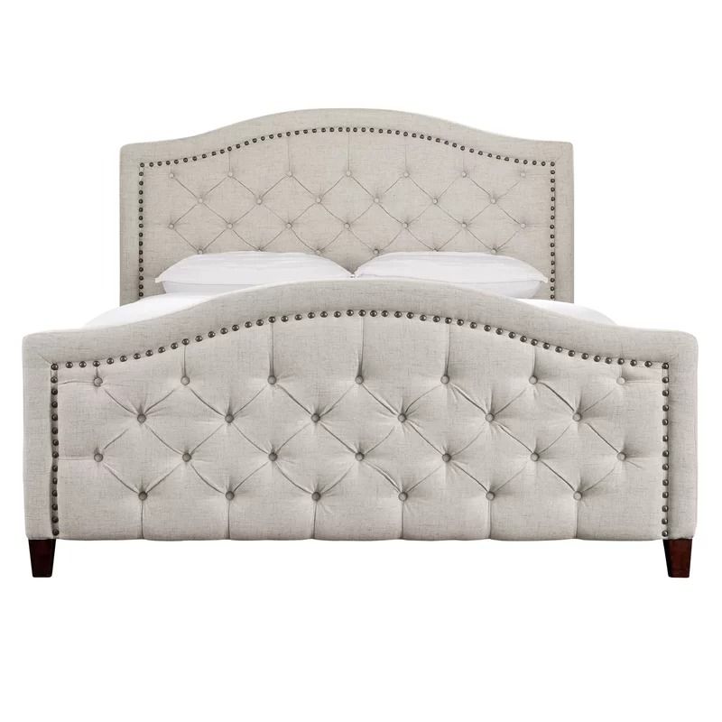 Petersfield Tufted Upholstered Low Profile Platform Bed-Queen thumbnail 3
