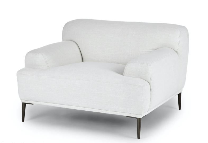 Abisko Quartz White Lounge Chair thumbnail 2