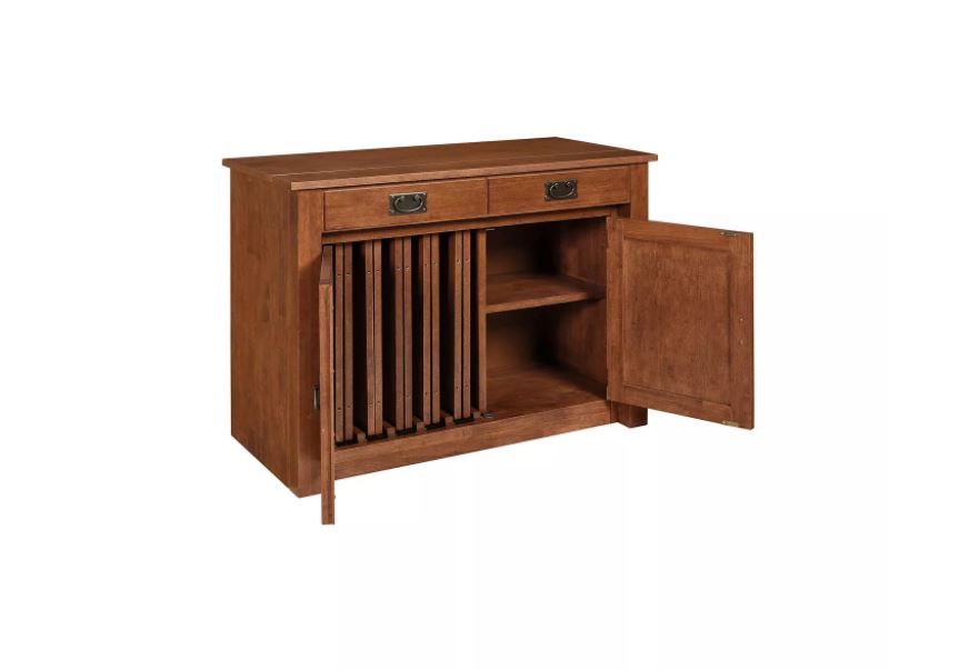 Expanding Cabinet Table Cherry Stakmore thumbnail 2