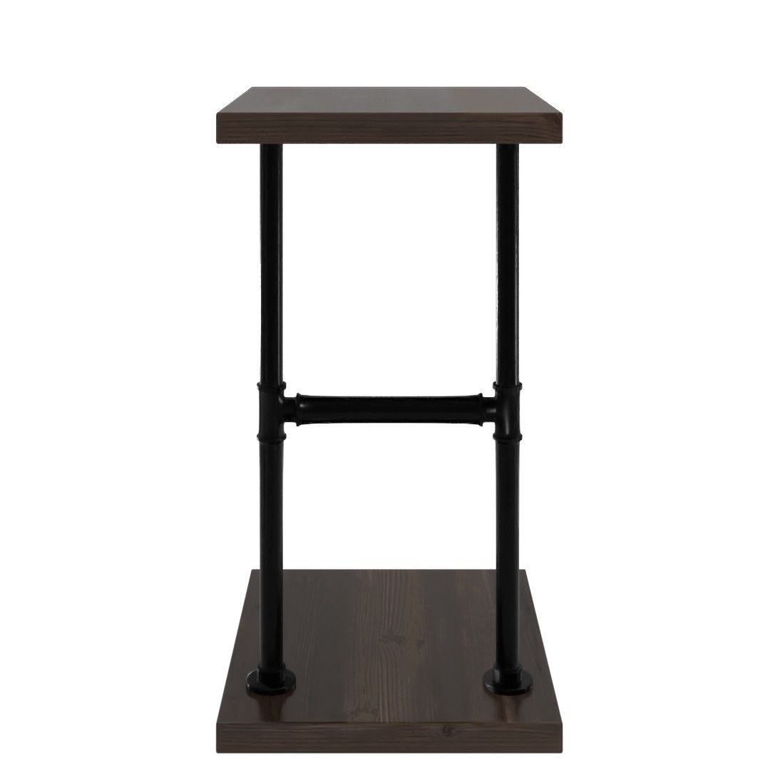 Decor Furniture Wood and Metal C Style End Table thumbnail 2