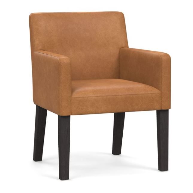 Classic Leather Dining Chair and Armchair thumbnail 3
