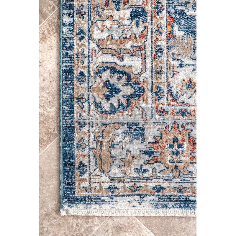 Wagner Oriental Tan Gray Area Rug-6'7"x9' thumbnail 3