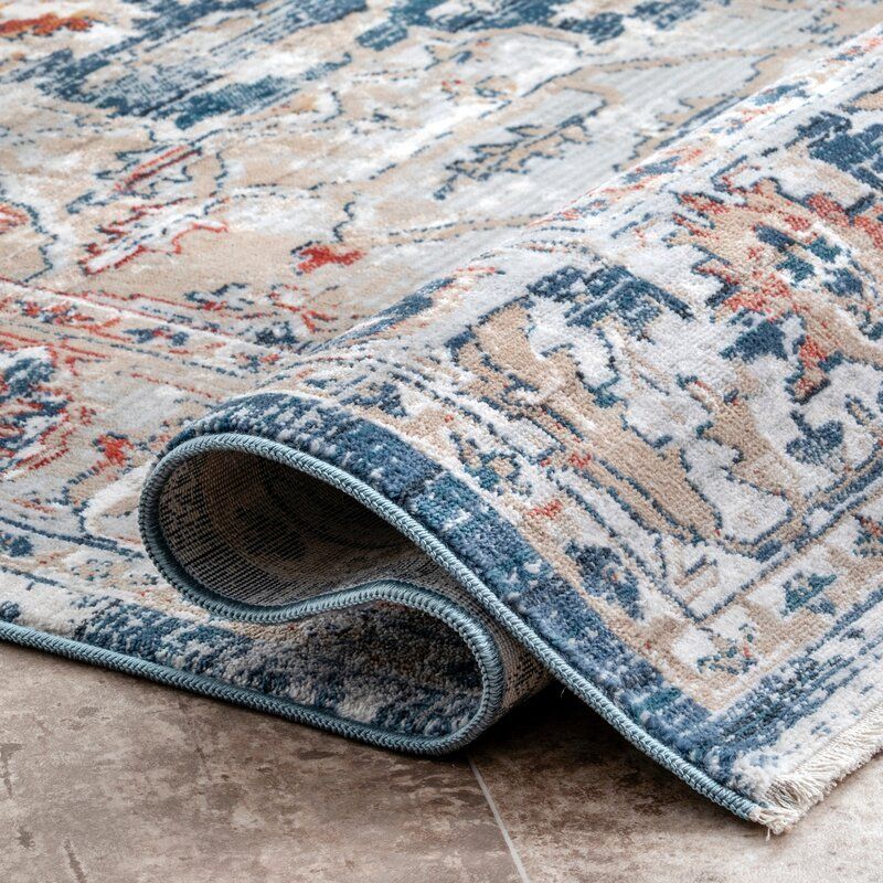 Wagner Oriental Tan Gray Area Rug-6'7"x9' thumbnail 5