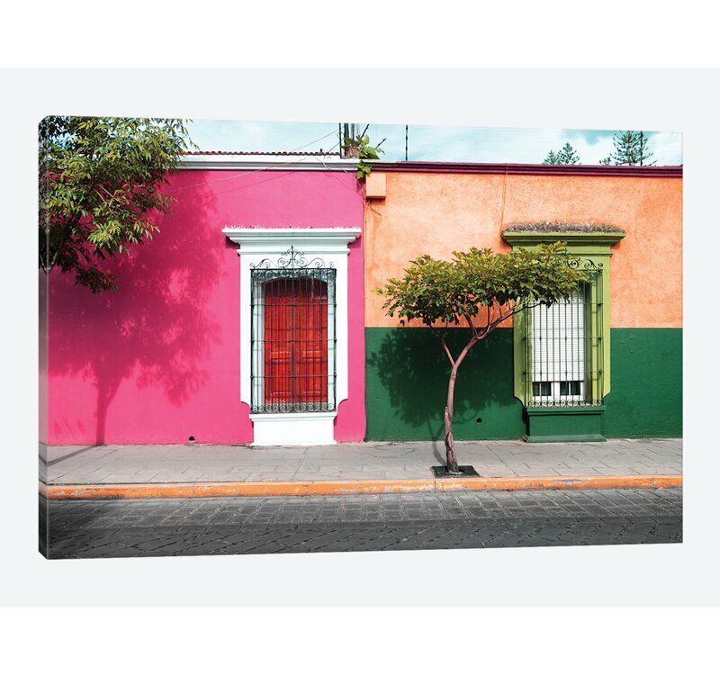 ¡Viva Mexico Series Mexican Colorful Facades Photographic Print on Canvas thumbnail 3