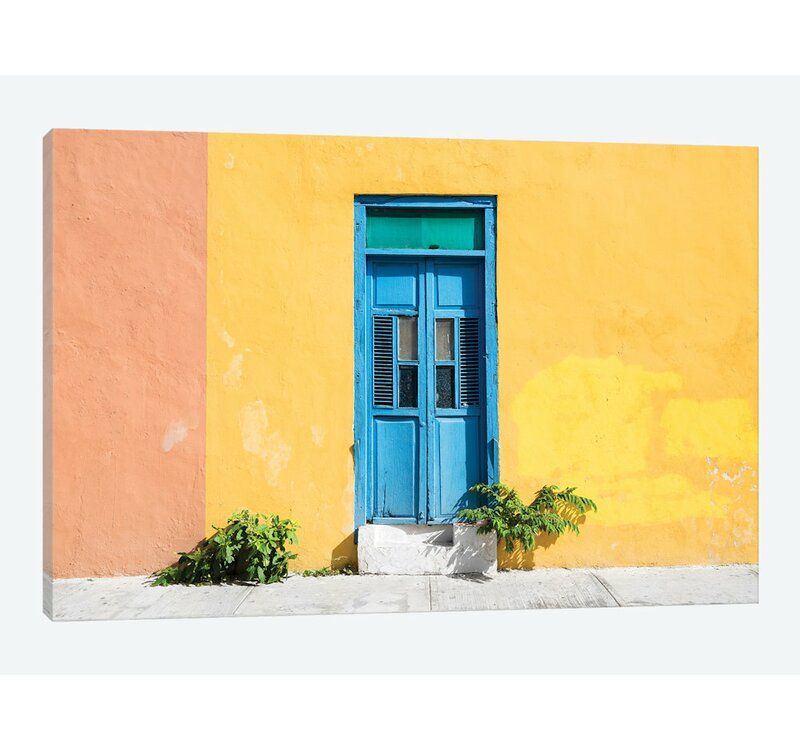 Viva Mexico Series Colorful Street Wall Photographic Print on Canvas thumbnail 3