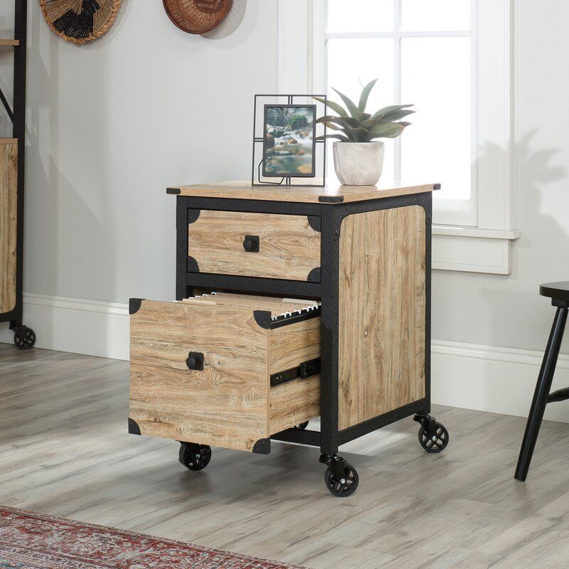 Rushton 2 Drawer Mobile Vertical Filing Cabinet thumbnail 3