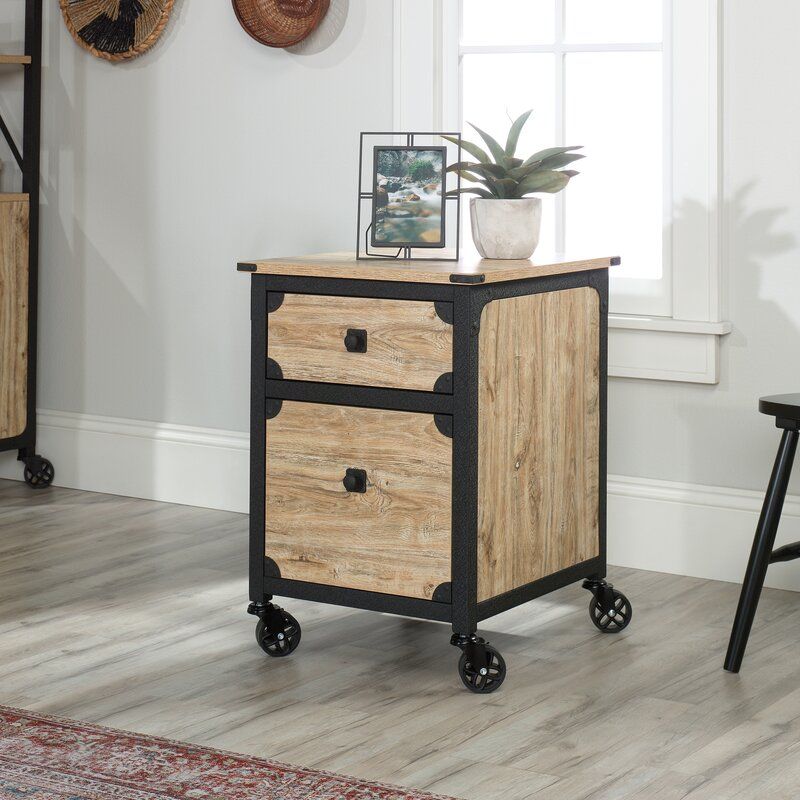 Rushton 2 Drawer Mobile Vertical Filing Cabinet thumbnail 4