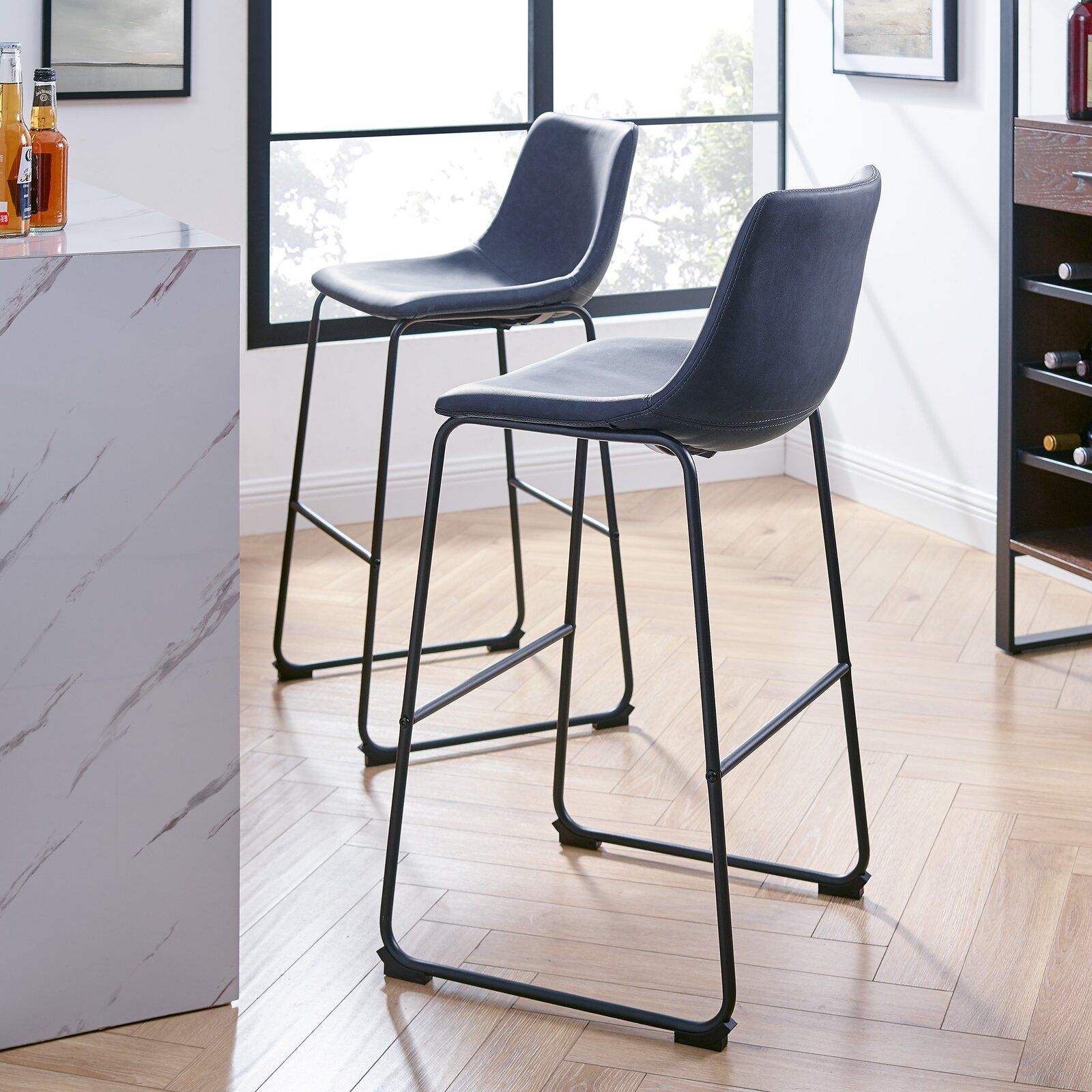 Mary Kate Counter stool set of 2 thumbnail 4