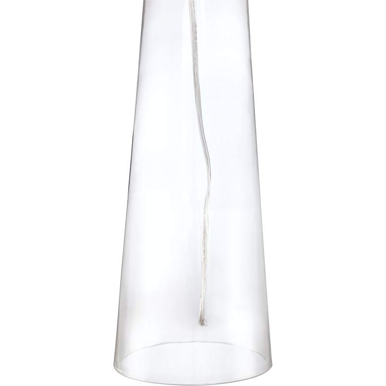 Marcus Clear Glass Tapered Column Table Lamp thumbnail 3