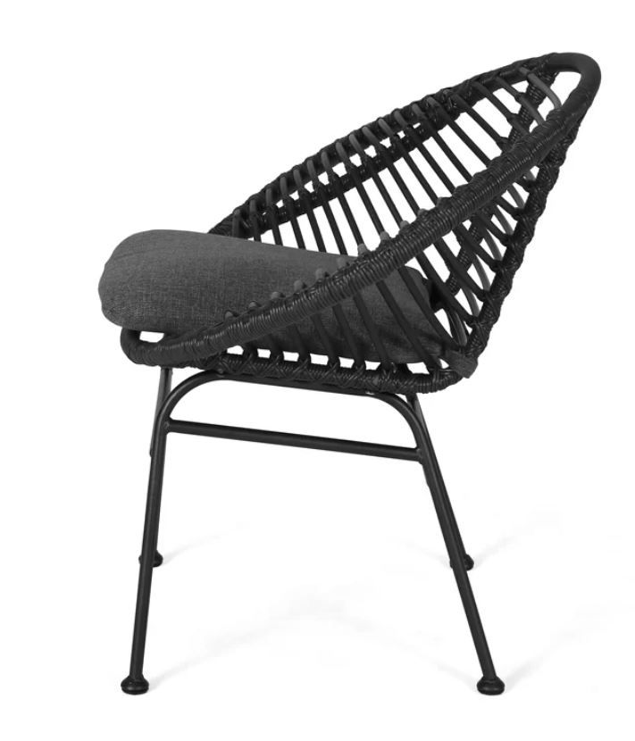 Maser Outdoor Woven Patio Chair with Cushion thumbnail 2