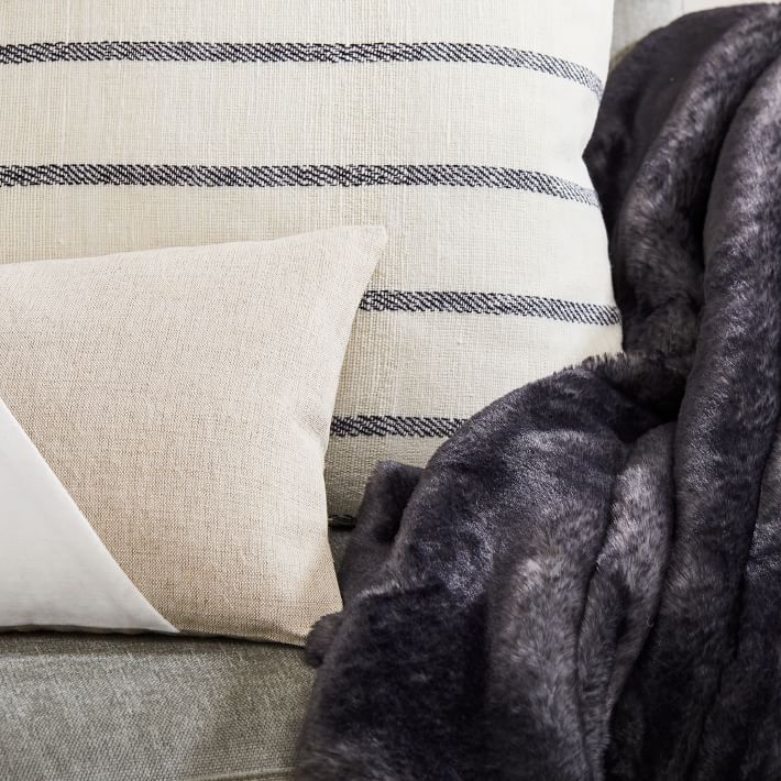 Black & Stone White Pillow cover no insert thumbnail 3