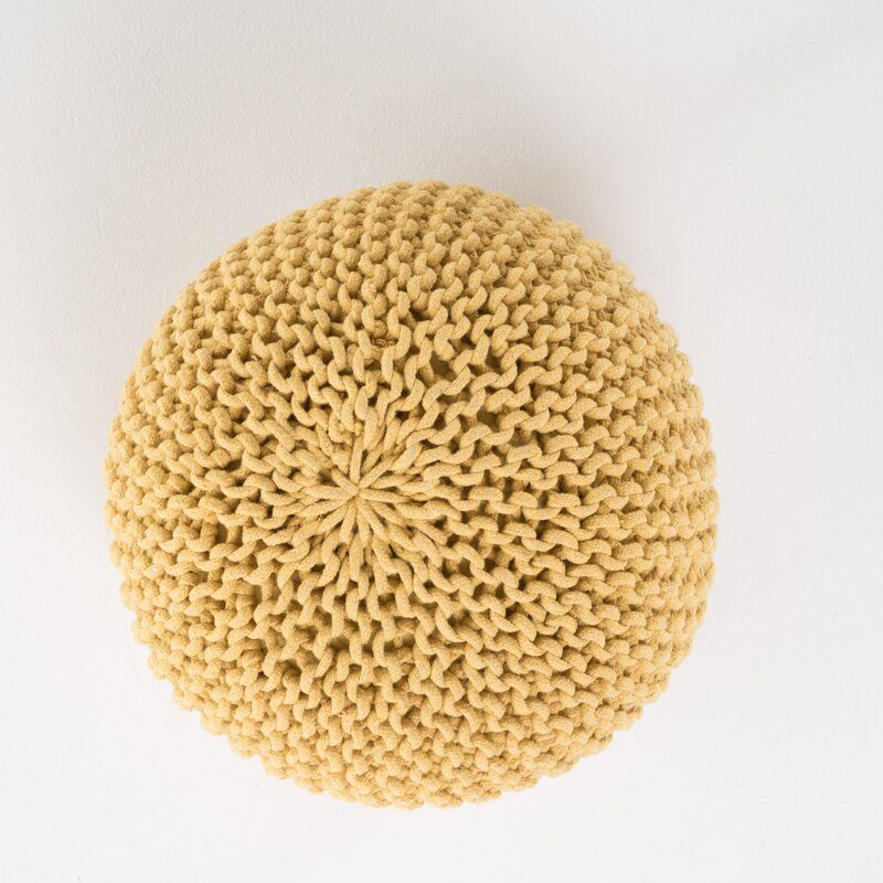 Evangeline Round Pouf Ottoman thumbnail 3