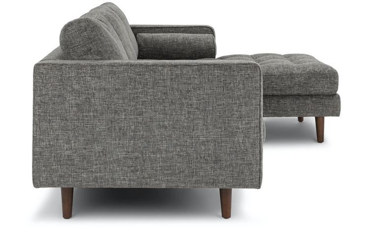 Sven Briar Gray Right Sectional Sofa thumbnail 2