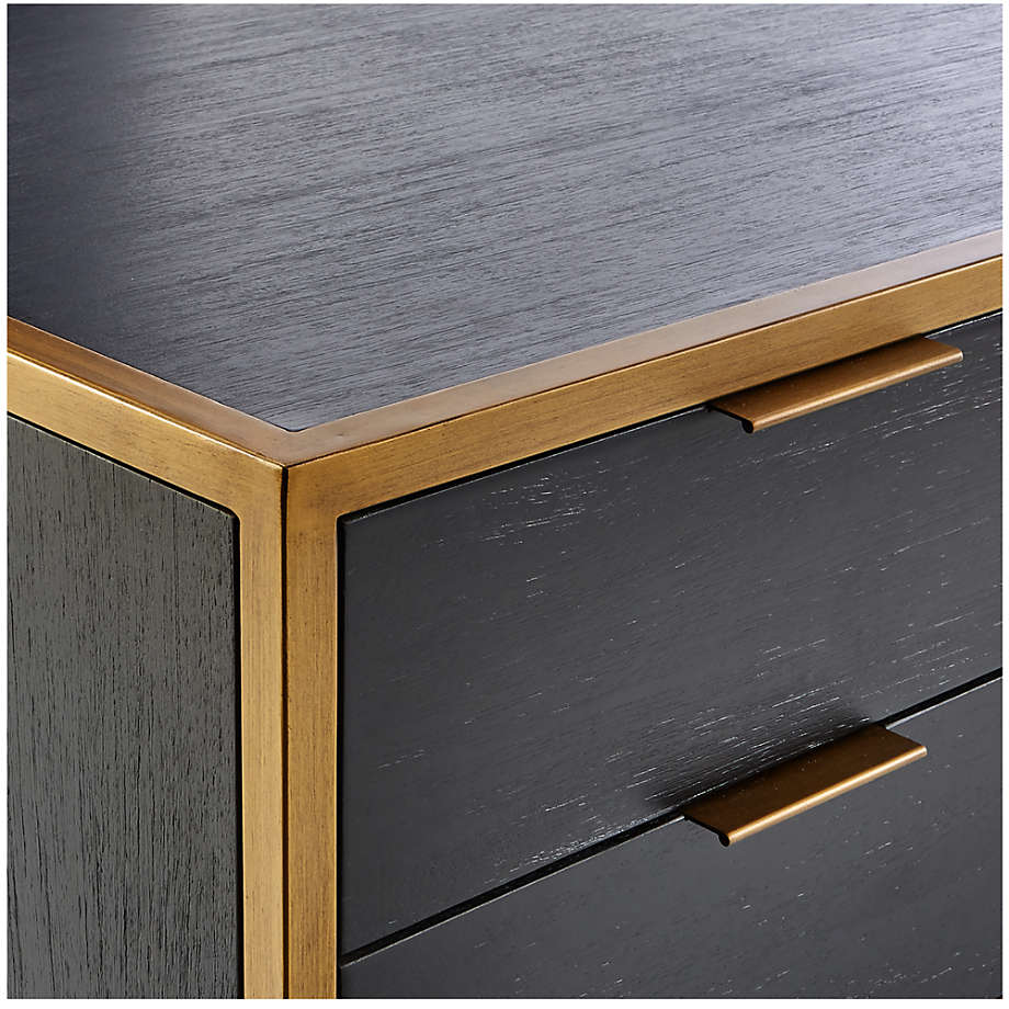 Customer Oxford Black Executive Desk with Power Outlet thumbnail 7
