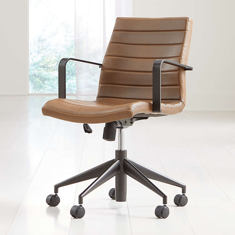 Graham Brown Leather Desk Chair thumbnail 2