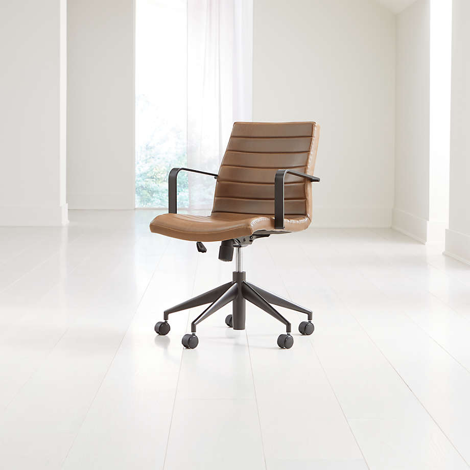 Graham Brown Leather Desk Chair thumbnail 3