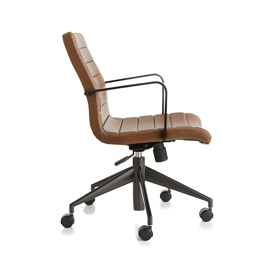 Graham Brown Leather Desk Chair thumbnail 4