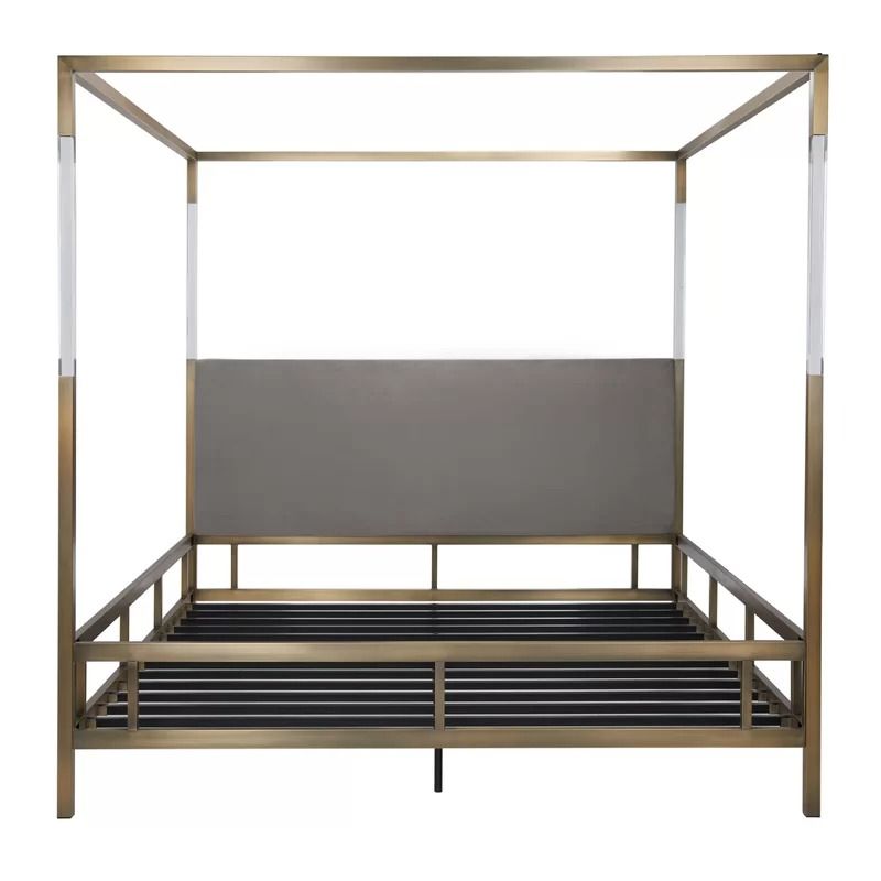 Bowdoin Upholstered Low Profile Canopy Bed-King thumbnail 3
