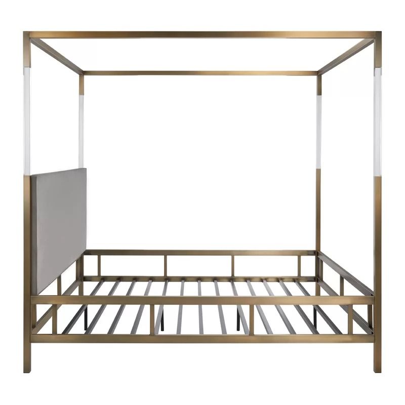 Bowdoin Upholstered Low Profile Canopy Bed-King thumbnail 4