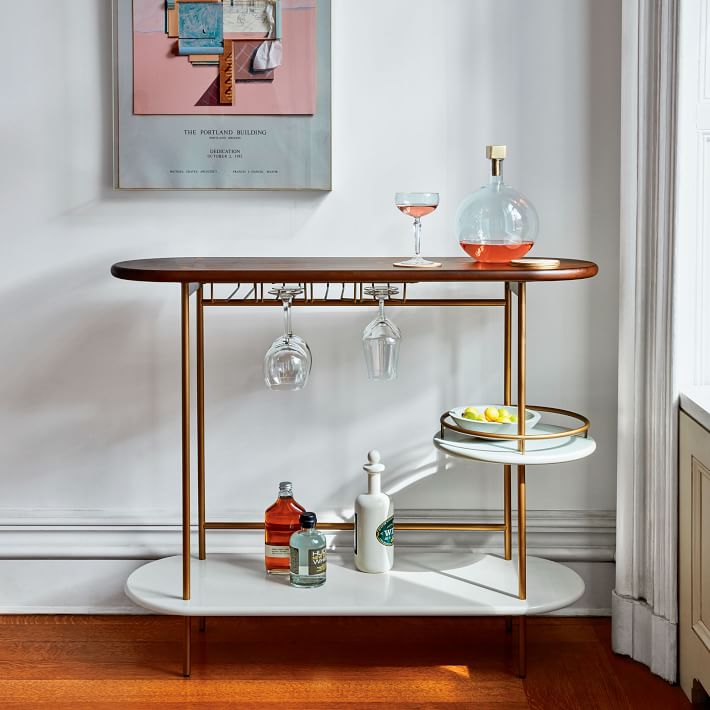 Tiered Bar Console Parchment thumbnail 6