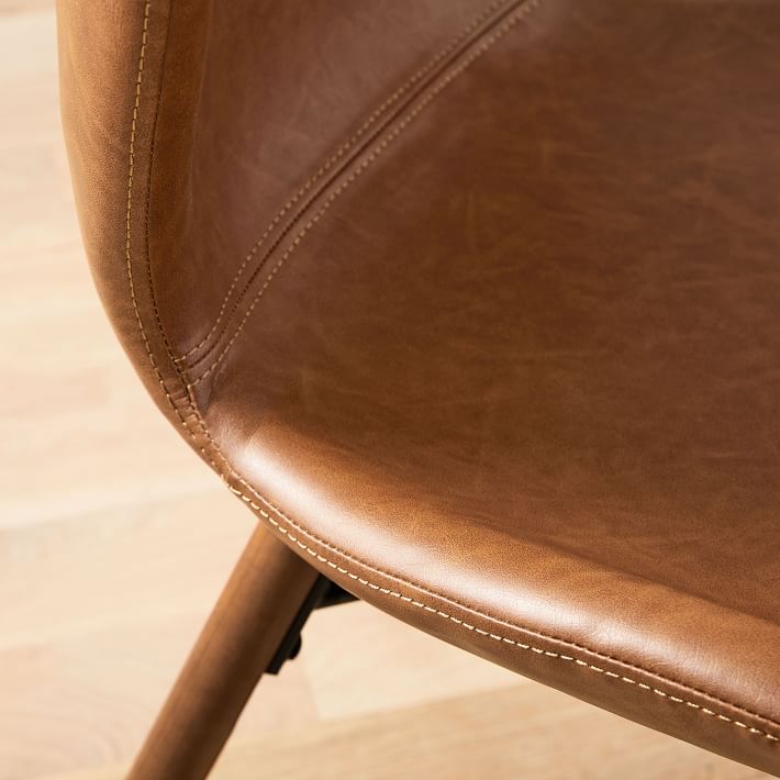 Uma Faux Leather Dining Chair Set of 2 thumbnail 4