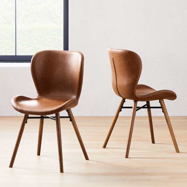 Uma Faux Leather Dining Chair Set of 2 thumbnail 5