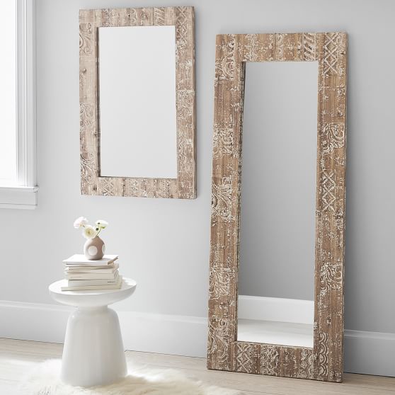 Carved Wood Mirror thumbnail 3