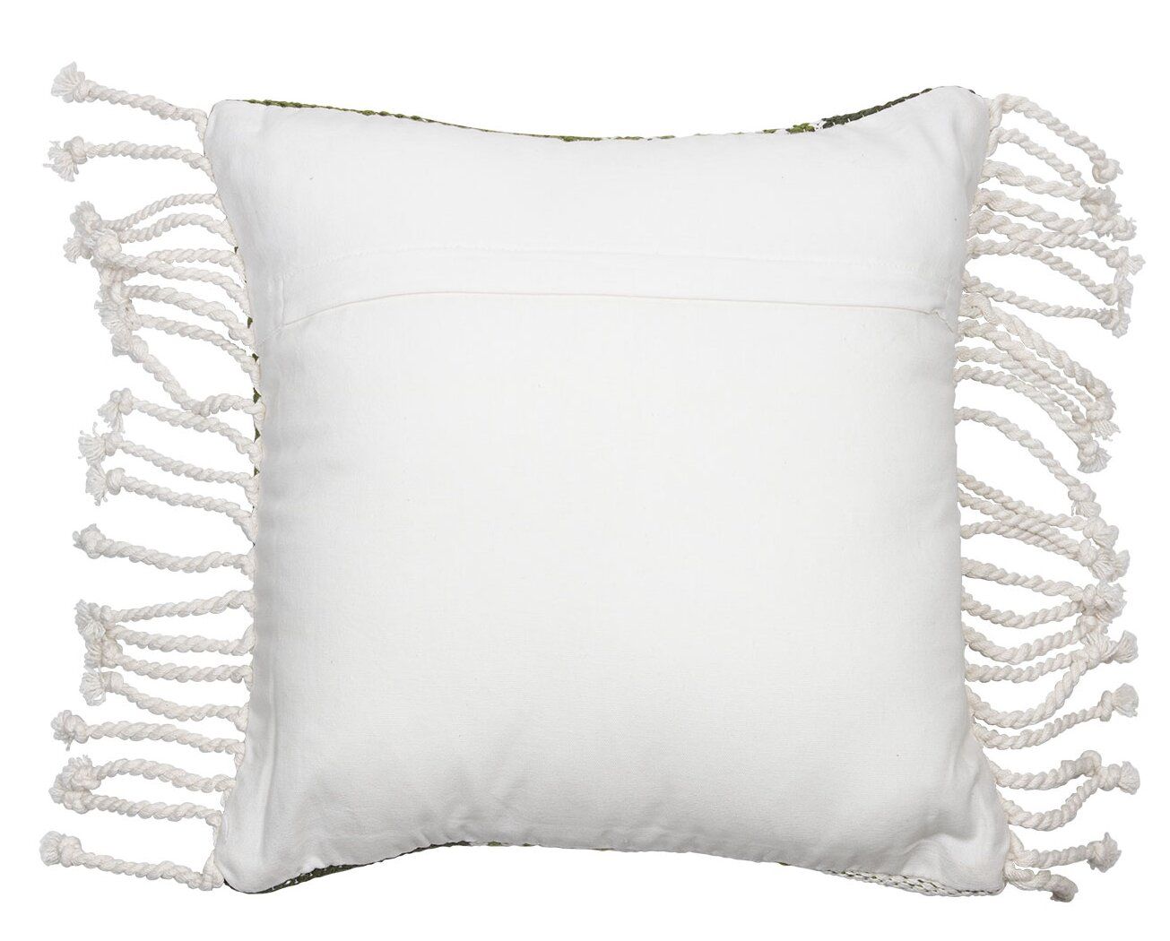 Spurr Ridge Hand Woven Cotton Throw Pillow With Insert-18"x18" thumbnail 3