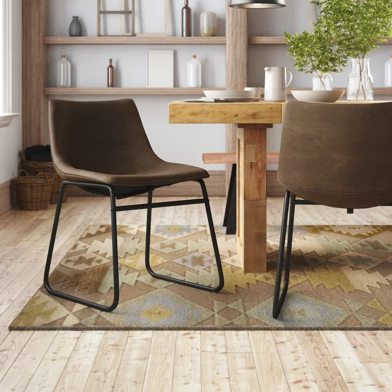 Carmelita Solid Back Side Chair (Set of 2) thumbnail 2