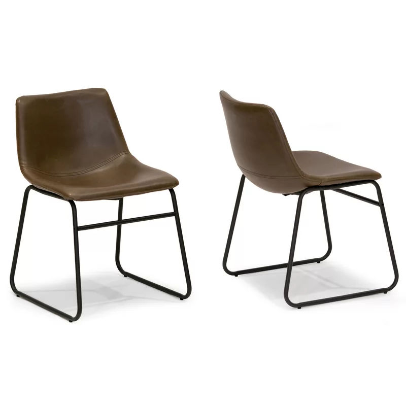 Carmelita Solid Back Side Chair (Set of 2) thumbnail 5