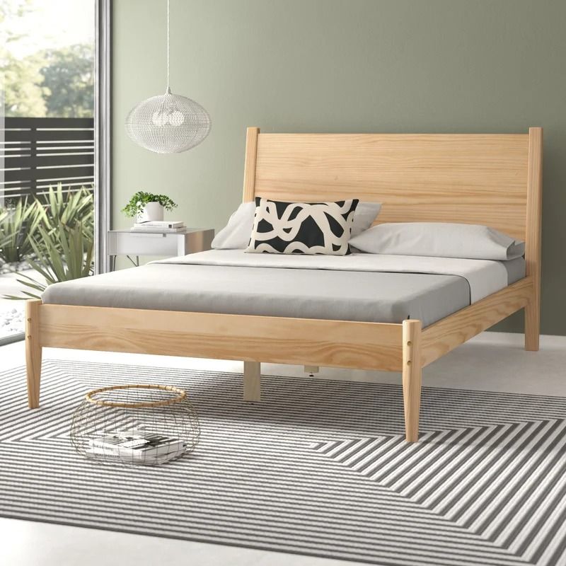 Grady Solid Wood Platform Bed-Queen thumbnail 2