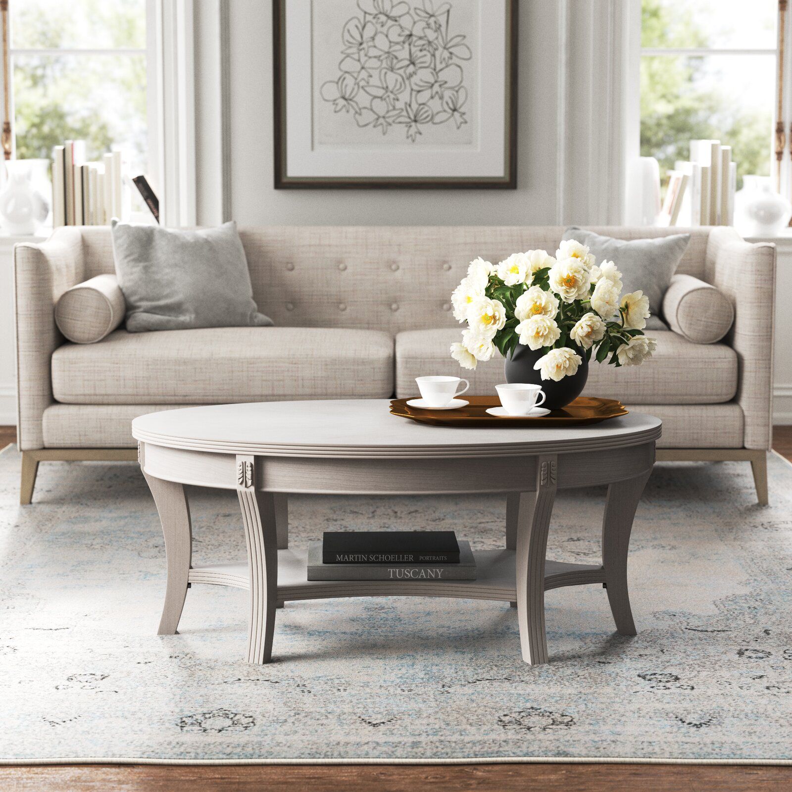 Chandler 4 Legs Coffee Table thumbnail 2