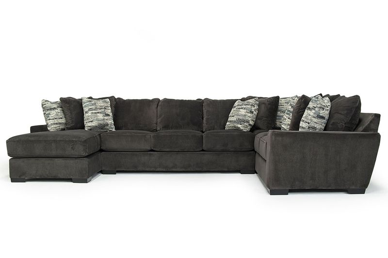 Oracle Tux Sofa Chaise Sectional in Sterling  thumbnail 2