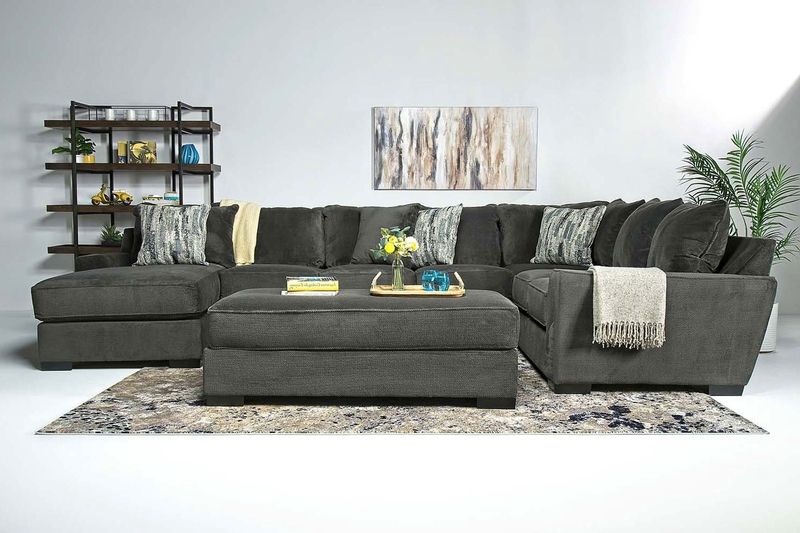 Oracle Tux Sofa Chaise Sectional in Sterling  thumbnail 5