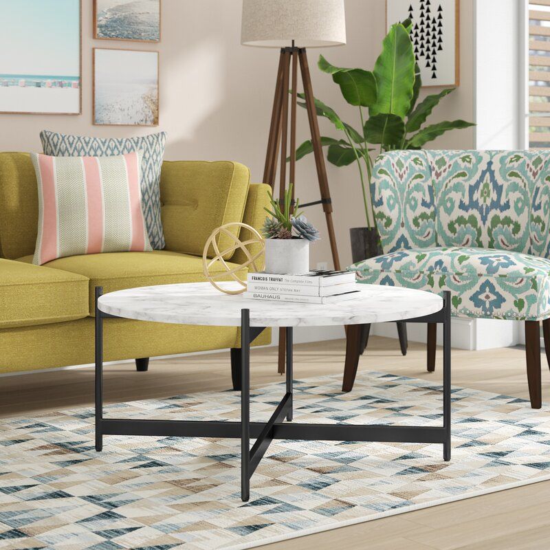 Belynda Cross Legs Coffee Table thumbnail 2
