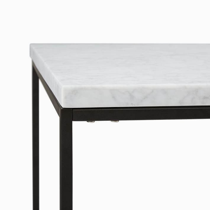 Streamline Square Side Table Marble thumbnail 4