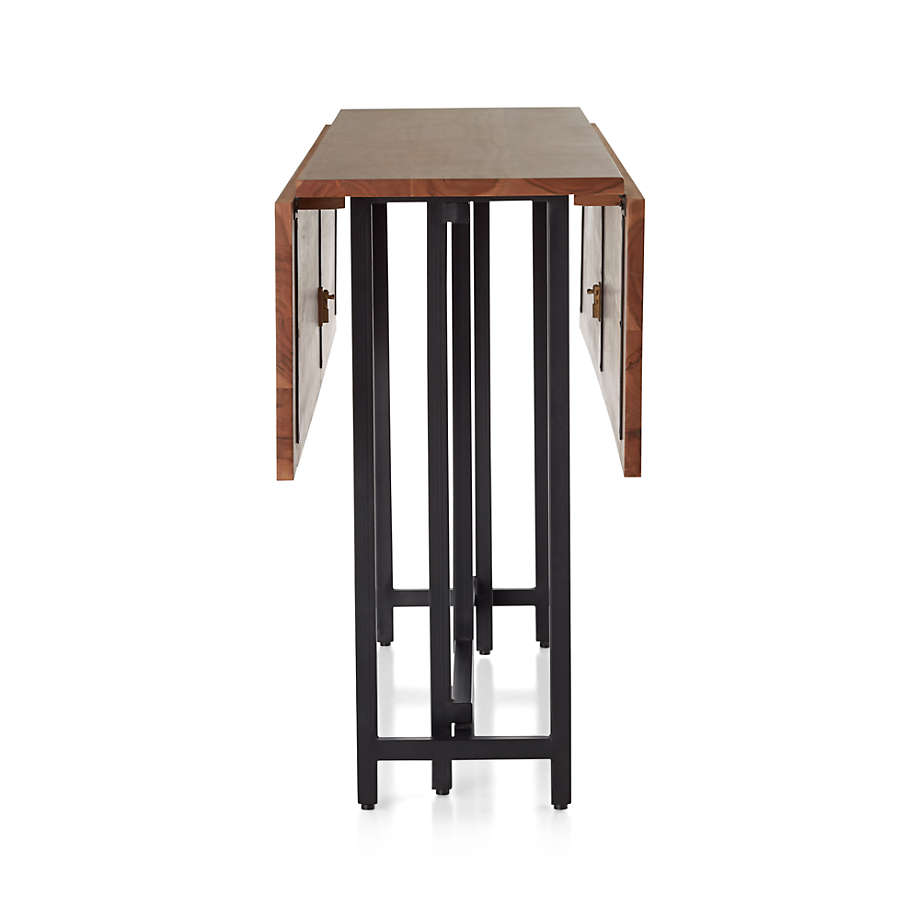 Origami Drop Leaf Rectangular Dining Table - FOLDED thumbnail 2