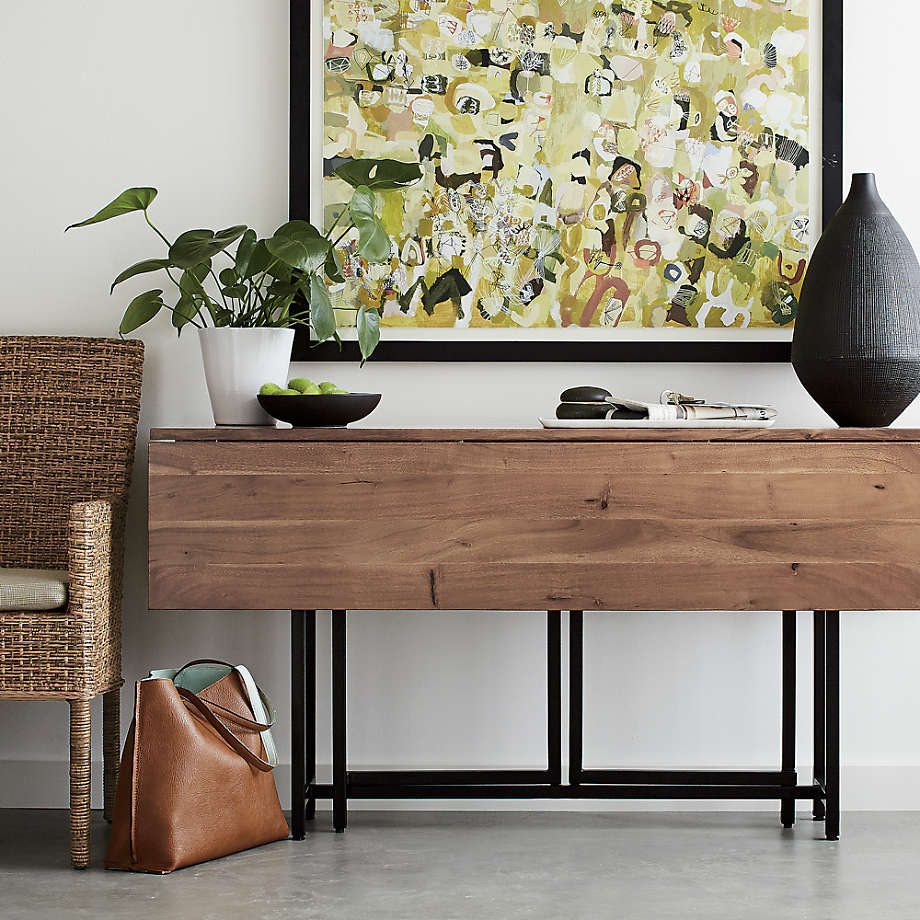 Origami Drop Leaf Rectangular Dining Table - FOLDED thumbnail 4