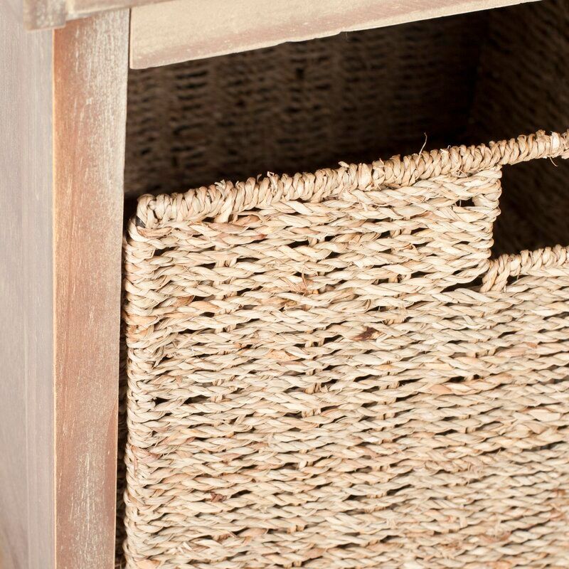 Santa Cruz Upholstered Cubby Storage Bench thumbnail 4