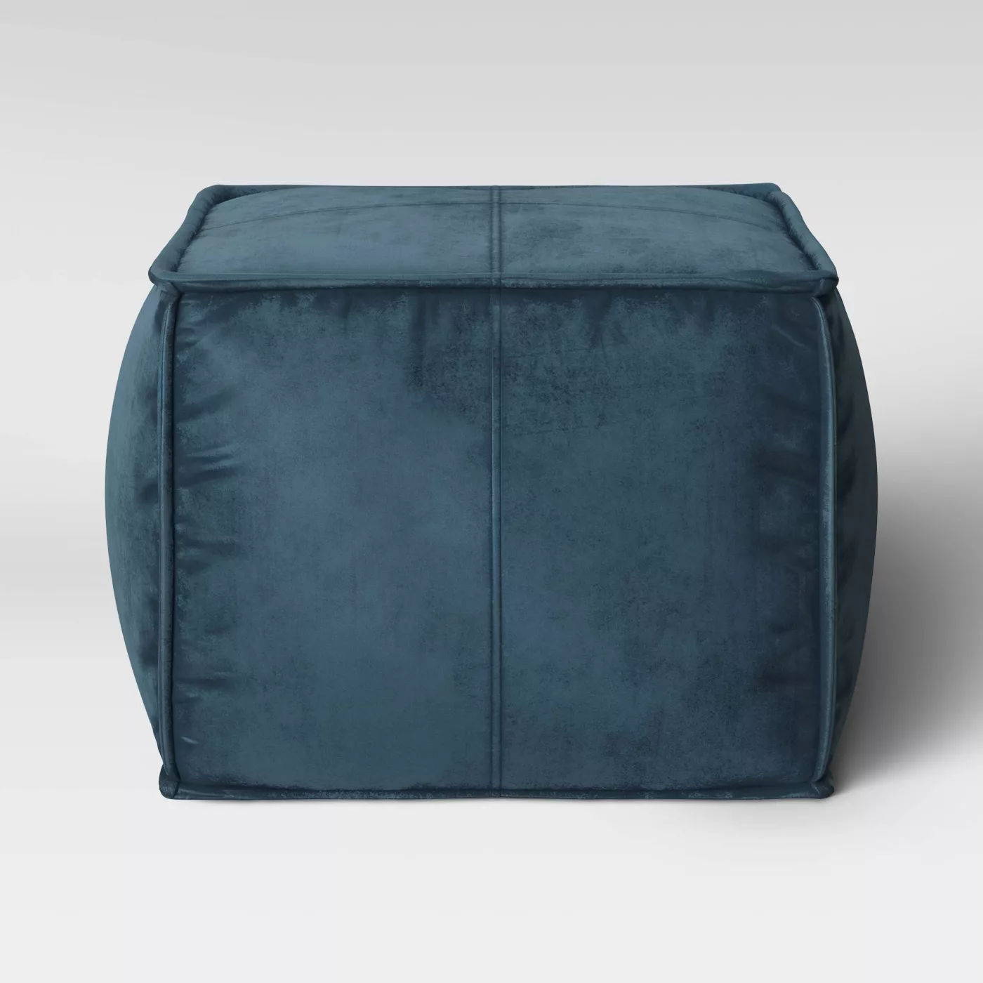 Earl Velvet French Seam Pouf thumbnail 3