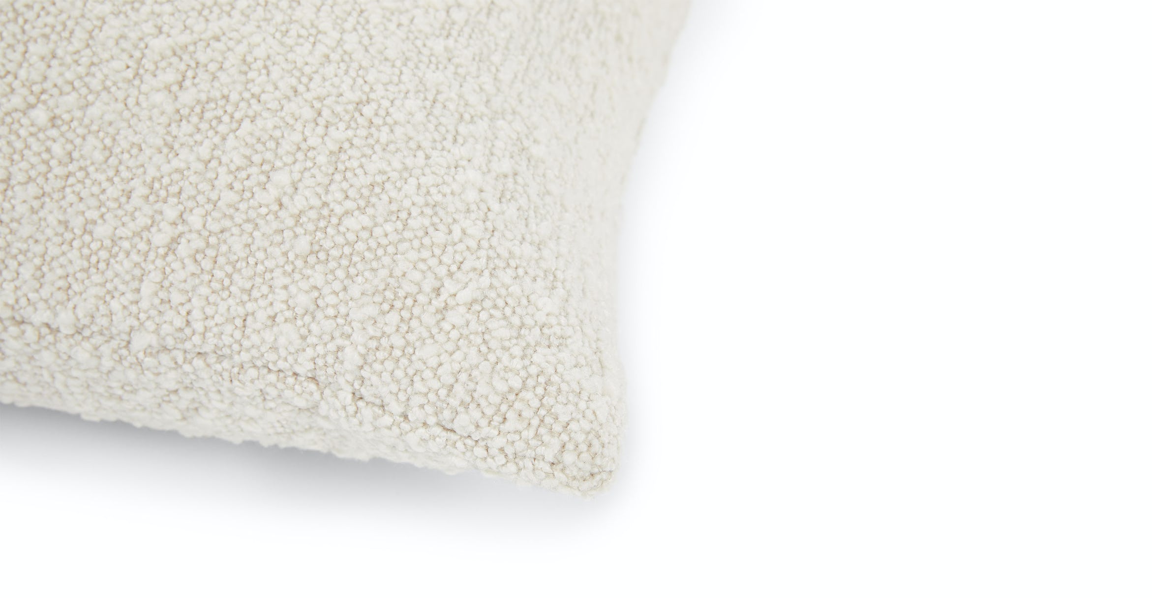 Gabriola Ivory Boucle Pillow Set With Insert-20"x20" thumbnail 4