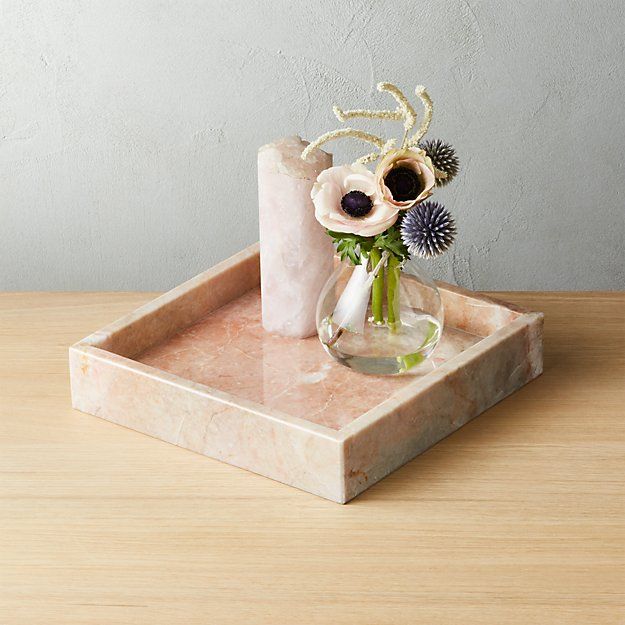 STACK SMALL PINK MARBLE TRAY thumbnail 4