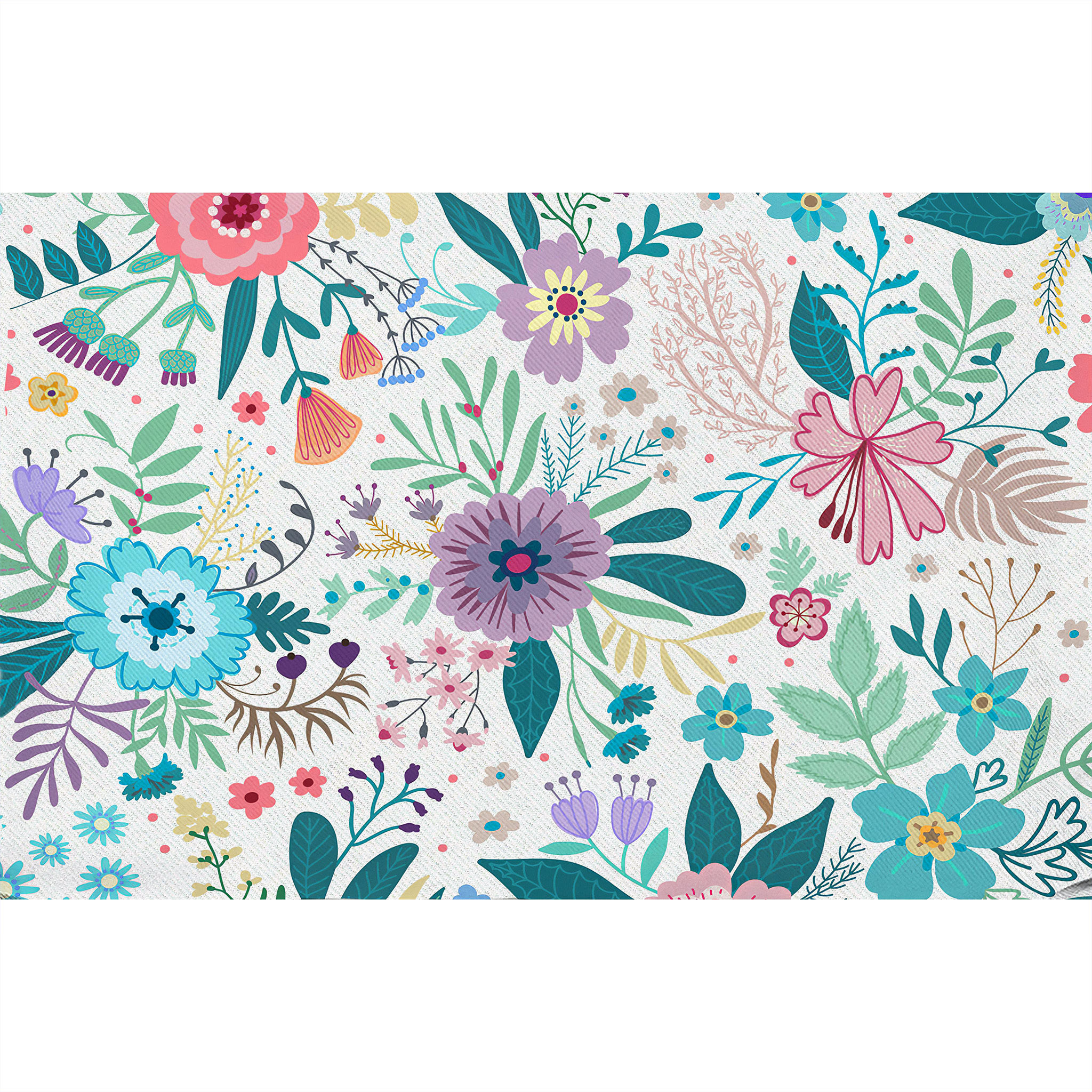 Butner Floral Lumbar Pillow With Insert-18"x18" thumbnail 3