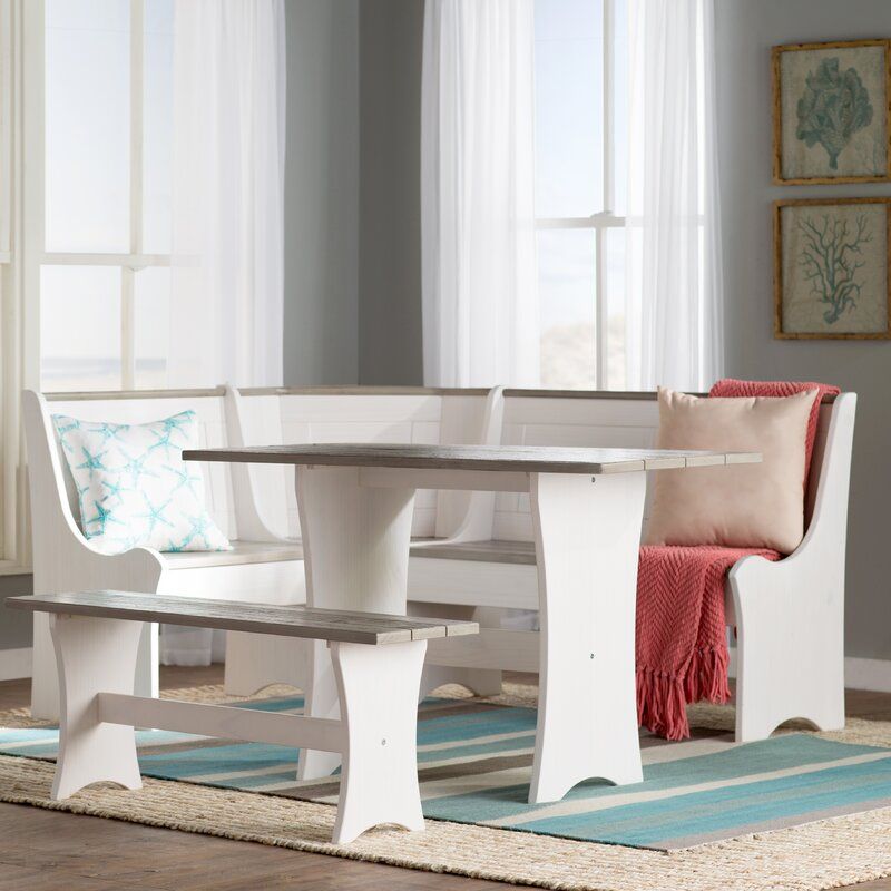 Monroe 3 Piece Breakfast Nook Dining Set 3 thumbnail 3