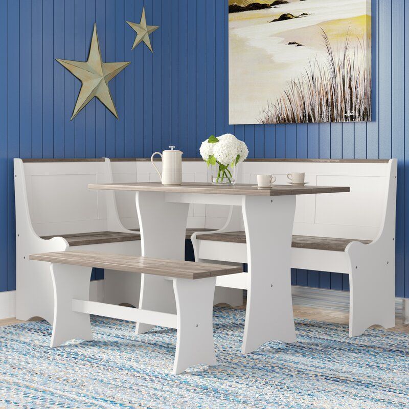 Monroe 3 Piece Breakfast Nook Dining Set 3 thumbnail 6