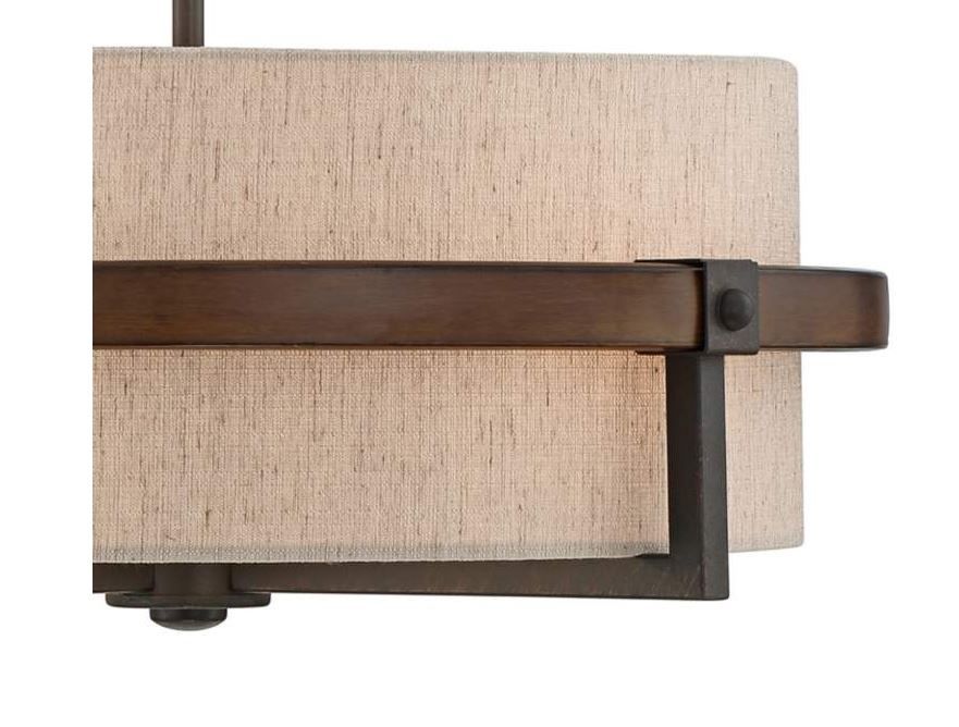Castille Wide Bronze Pendant Light thumbnail 2