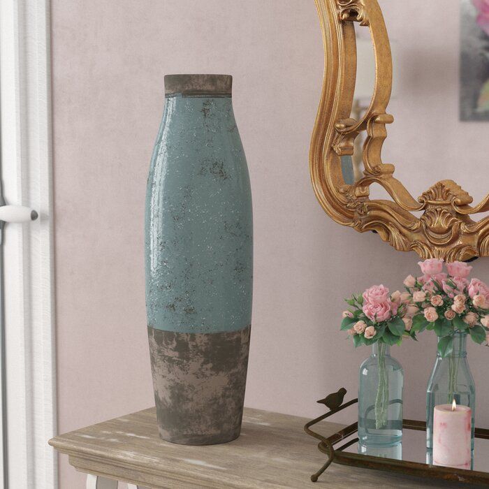 Evry Cylinder Ceramic Floor Vase thumbnail 3