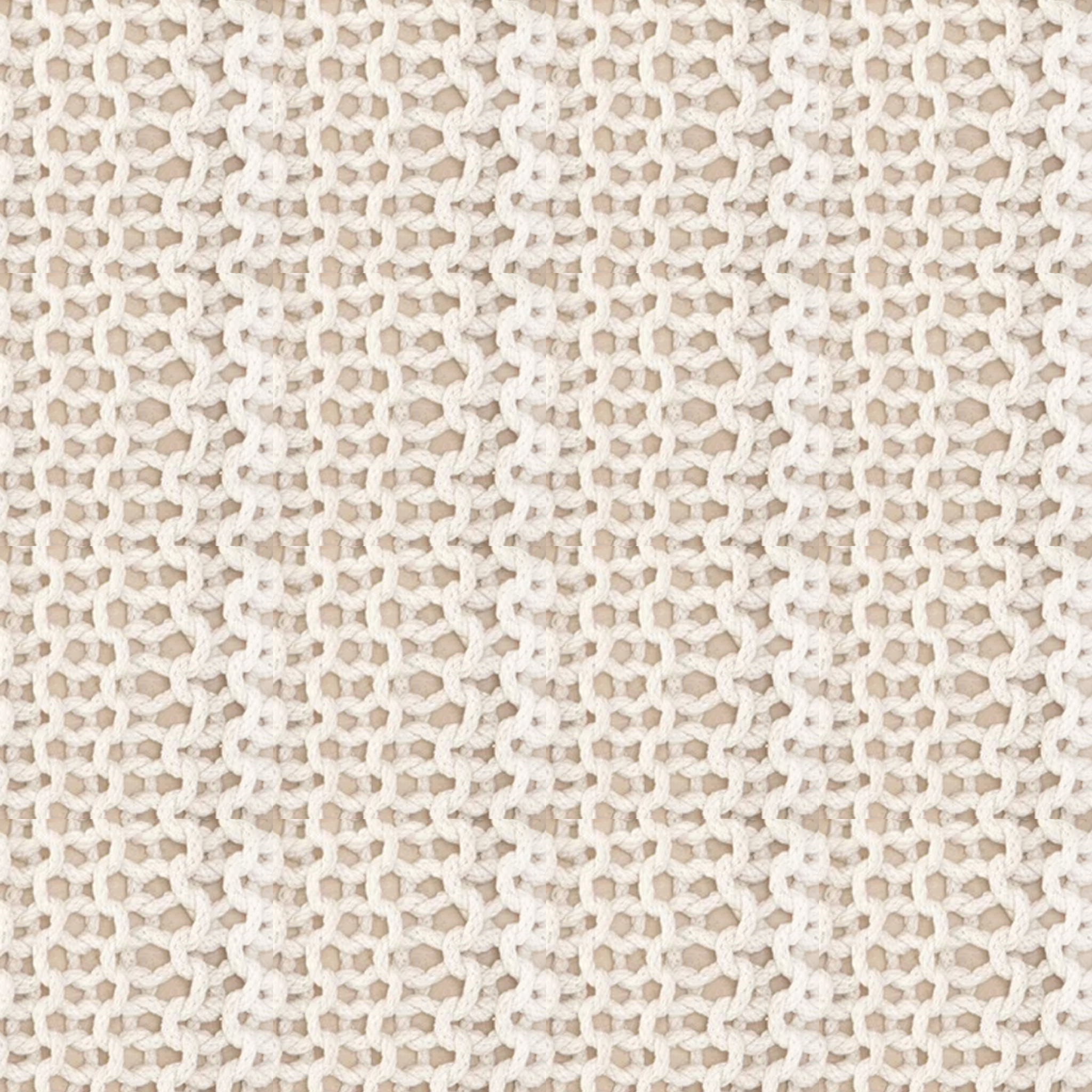 Jute Knit Poufs thumbnail 3
